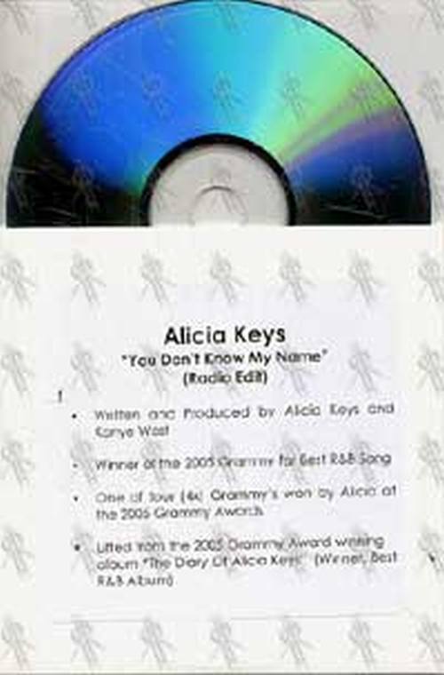 KEYS-- ALICIA - You Don't Know My Name - 2