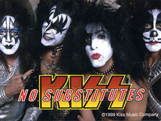 KISS - 'No Substitutes' Sticker - 1