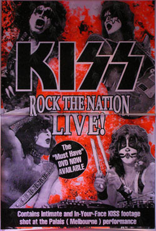 KISS - 'Rock The Nation Live!' DVD Promo Poster - 1