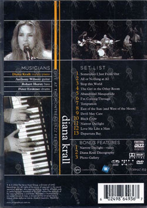 KRALL-- DIANA - Live At The Montreal Jazz Festival - 2