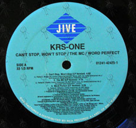 KRS ONE - Can't Stop