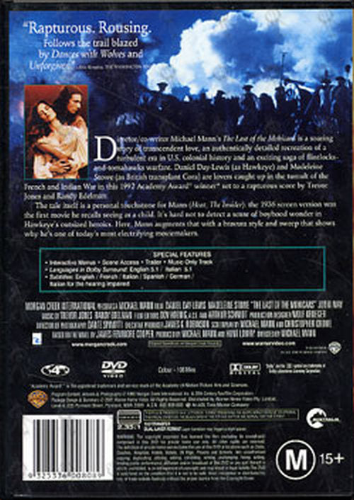 LAST OF THE MOHICANS-- THE - The Last Of The Mohicans - 2