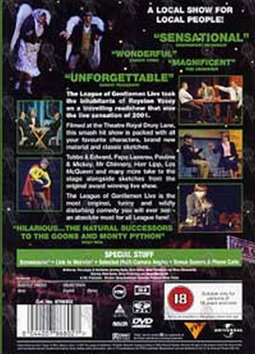 LEAGUE OF GENTLEMEN-- THE - Live At Drury Lane - 2