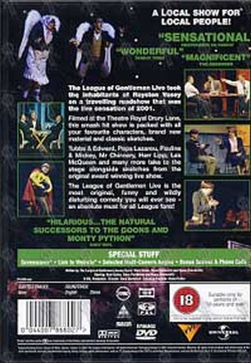 LEAGUE OF GENTLEMEN-- THE - Live At Drury Lane - 4