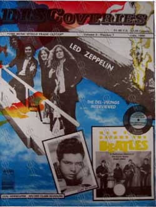 LED ZEPPELIN - &#39;Discoveries&#39; - Vol 3 No 7 - July 1990 - 1