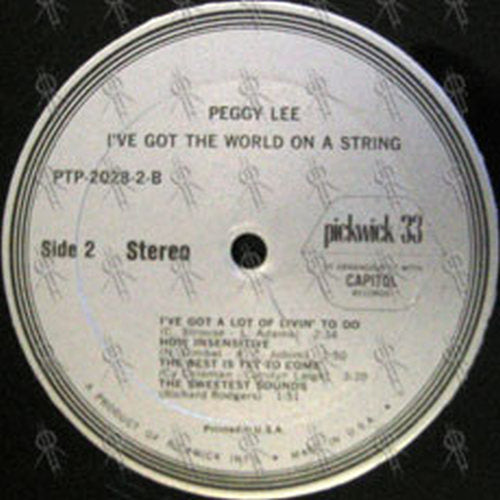 LEE-- PEGGY - Once More With Feeling / I've Got The World On A String - 4