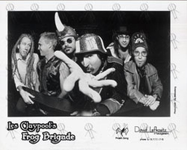 LES CLAYPOOL'S FROG BRIGADE - Black And White 8" x 10" Promo Photograph - 1