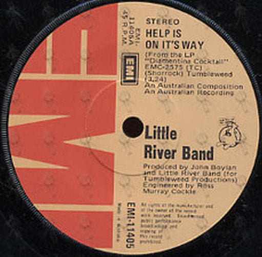 LITTLE RIVER BAND - Help Is On It's Way - 2