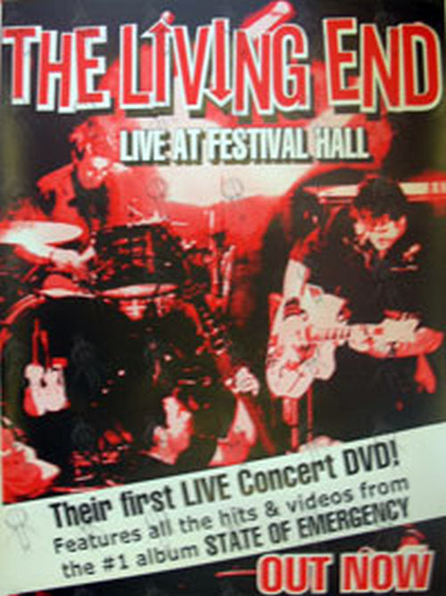 LIVING END-- THE - 'Live At Festival Hall' DVD Release Poster - 1