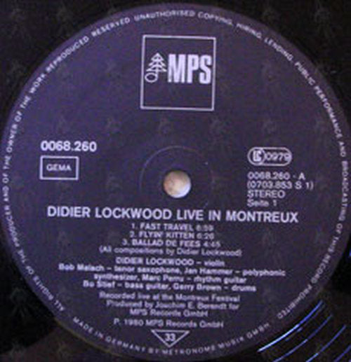 LOCKWOOD-- DIDIER - Live In Montreux - 3
