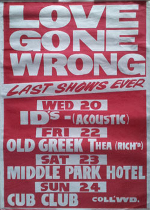 LOVE GONE WRONG - Final Tour