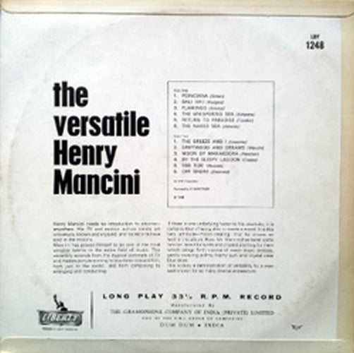 MANCINI-- HENRI - The Versatile - 2