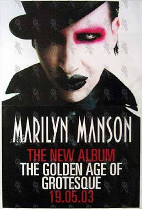 MANSON-- MARILYN - 'The Golden Age Of Grotesque' Album Poster - 1