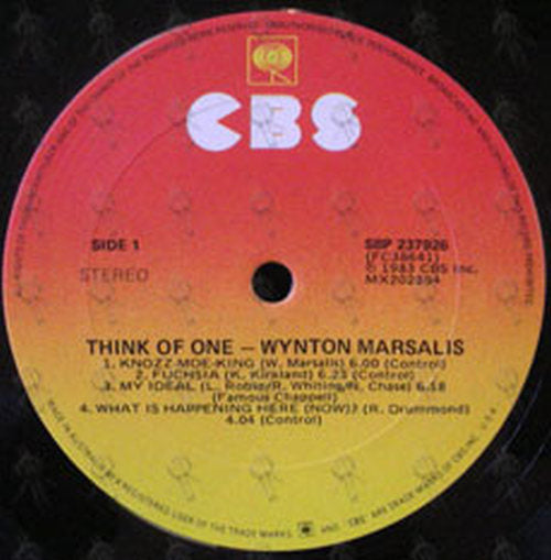 MARSALIS-- WYNTON - Think Of One - 3