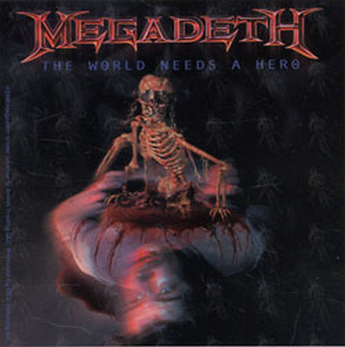 MEGADETH - 'The World Needs A Hero' Design Sticker - 1