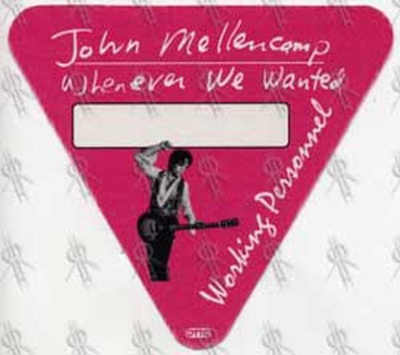 MEGADETH - 'Whenever We Wanted' Working Personnel Pass - 1