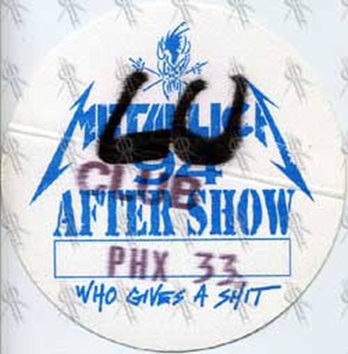 METALLICA - 1994 After Show Pass - 1