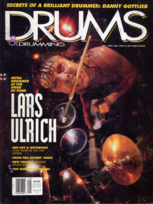 METALLICA - 'Drums & Drumming' - December 1989 - Lars Urlich On Cover - 1