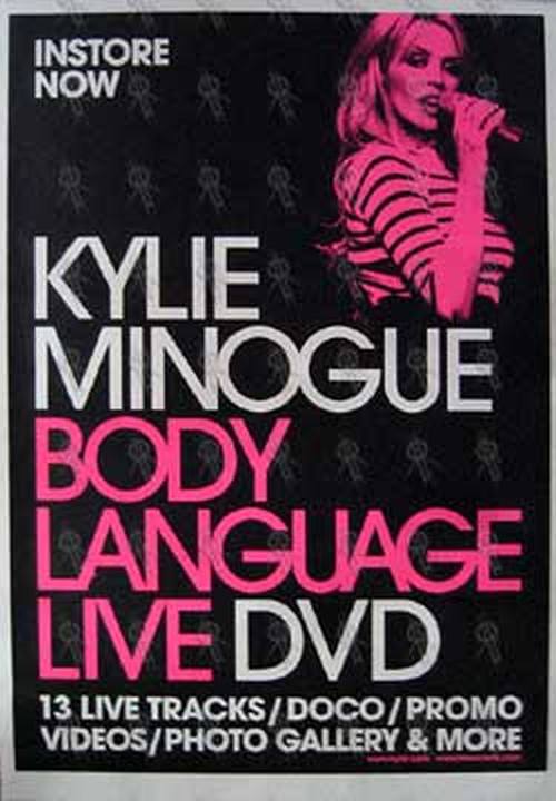 MINOGUE-- KYLIE - 'Body Language' DVD Poster - 1