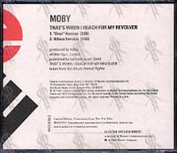 MOBY - That's When I Reach For My Revolver - 2
