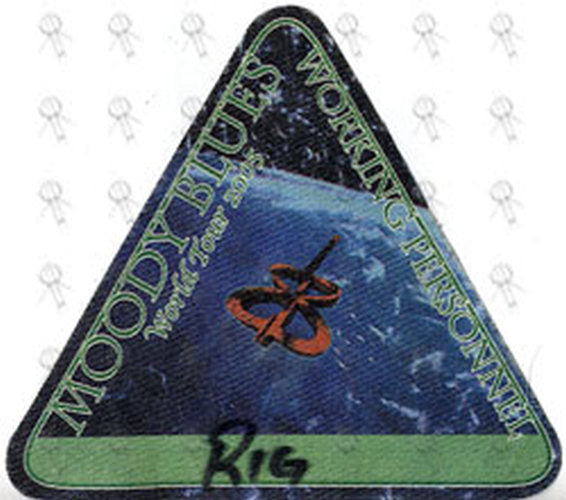 MOODY BLUES-- THE - 'World Tour 2005' Used Working Personnel Cloth Sticker Pass - 1
