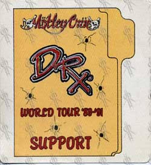 MOTLEY CRUE - 'Dr Feelgood' 1989-1991 World Tour Support Pass - 2