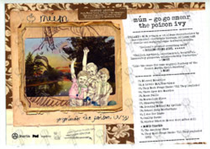 MUM - Laminated 'Go Go Smear The Poison Ivy' Album Promo Display - 1
