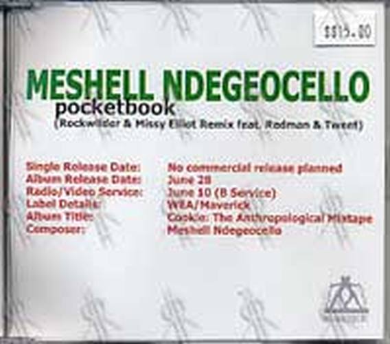 NDEGEOCELLO-- MESHELL - Pocketbook (Rockwilder & Missy Elliot remix feat. Redman & Tweet) - 1