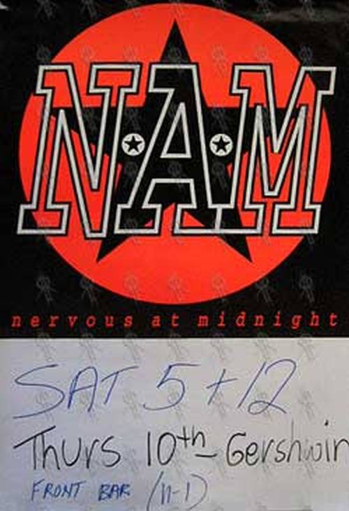 NERVOUS AT MIDNIGHT - 'Sat 5th + 12th