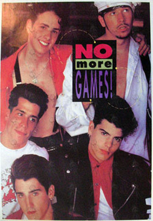NEW KIDS ON THE BLOCK - 'No More Games' Promo Poster - 1
