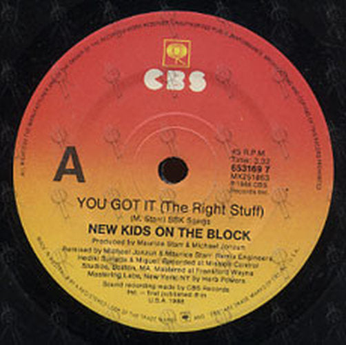 NEW KIDS ON THE BLOCK - You Got It (The Right Stuff) - 2