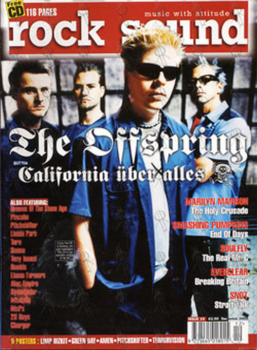 OFFSPRING-- THE - &#39;Rock Sound&#39; - December 2000 - The Offspring On Cover - 1