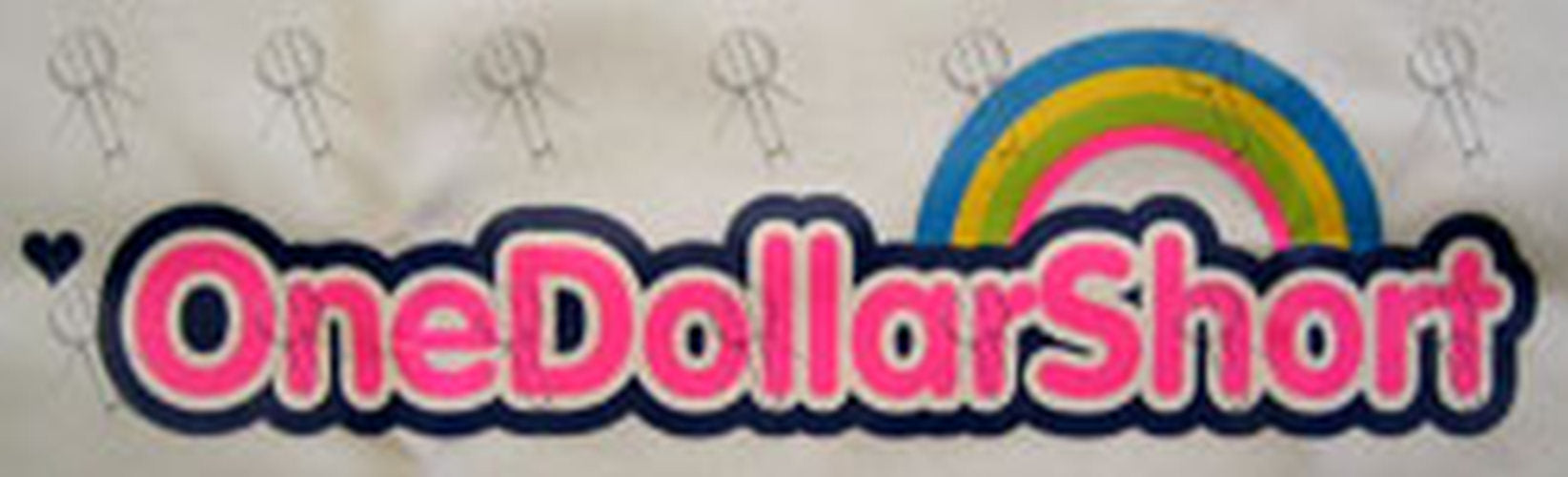 ONE DOLLAR SHORT - White 'Rainbow Brite' Style Logo Girls' T-Shirt - 2