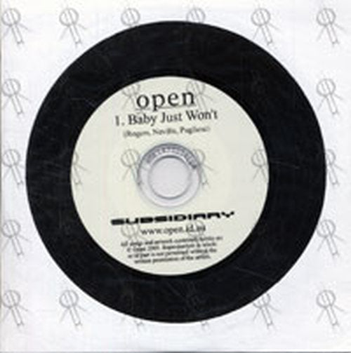 OPEN - Baby Just Won't - 1