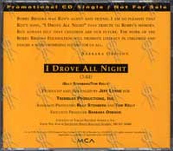 ORBISON-- ROY - I Drove All Night - 2