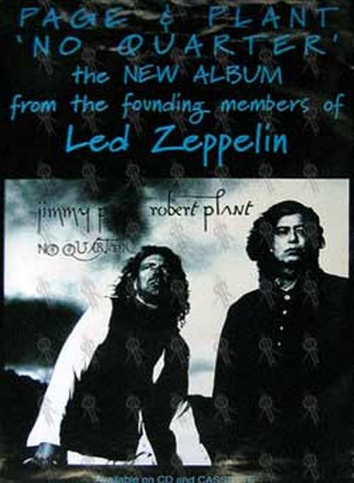 PAGE AND PLANT - 'No Quarter' Album Poster - 1