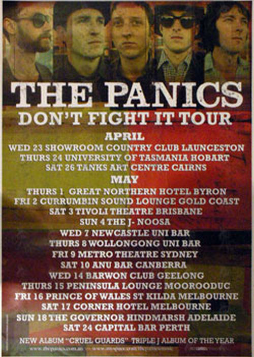 PANICS-- THE - 'Don't Fight It Tour' Poster - 1