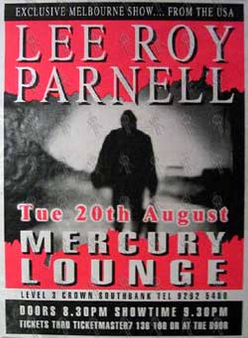 PARNELL-- LEE ROY - Mercury Lounge Melbourne - Tuesday 20th August Show Poster - 1