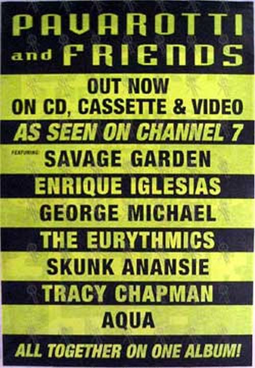 PAVAROTTI - 'Pavarotti & Friends' Album Poster - 1