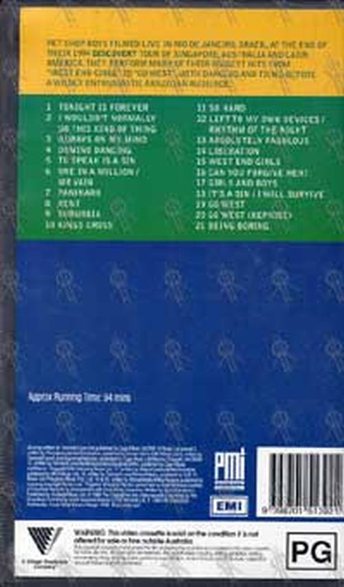 PET SHOP BOYS - Discovery: Live In Rio - 2