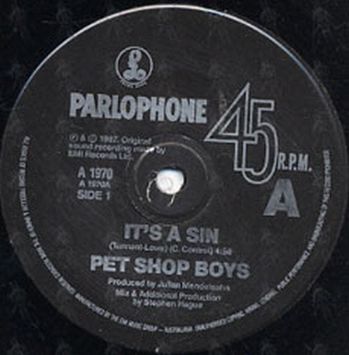 PET SHOP BOYS - It's A Sin - 2