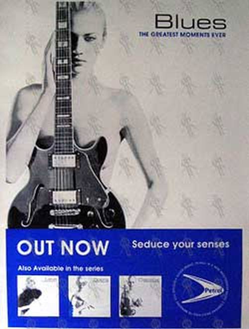PETROL RECORDS - 'Blues - The Greatest Moments Ever' Album Poster - 1