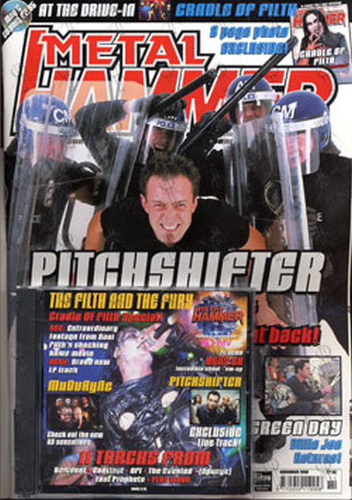 PITCHSHIFTER - 'Metal Hammer' - November 2000 - Pitchshifter On Cover - 2