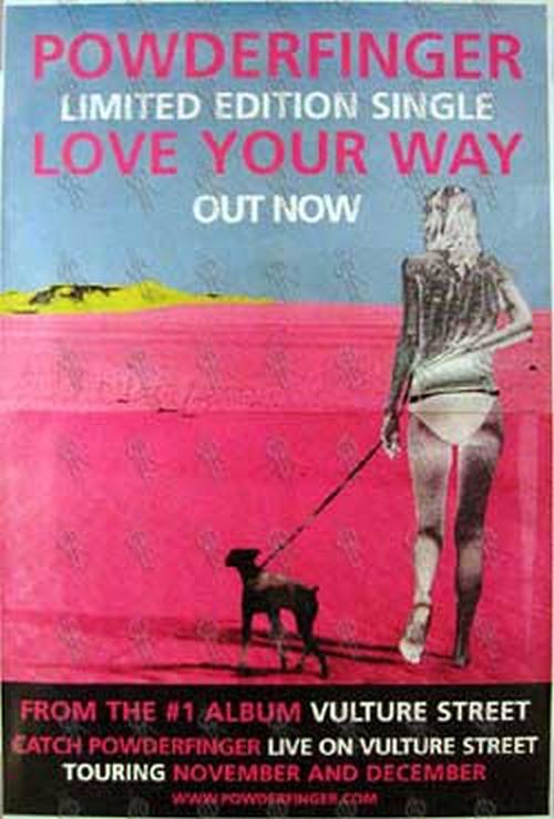 POWDERFINGER - 'Love Your Way' Single Poster - 1