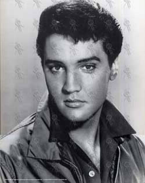 PRESLEY-- ELVIS - Card-Mounted Black & White Print - 1