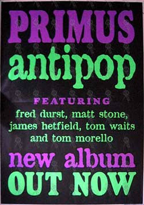 PRIMUS - 'Antipop' Album Poster - 1