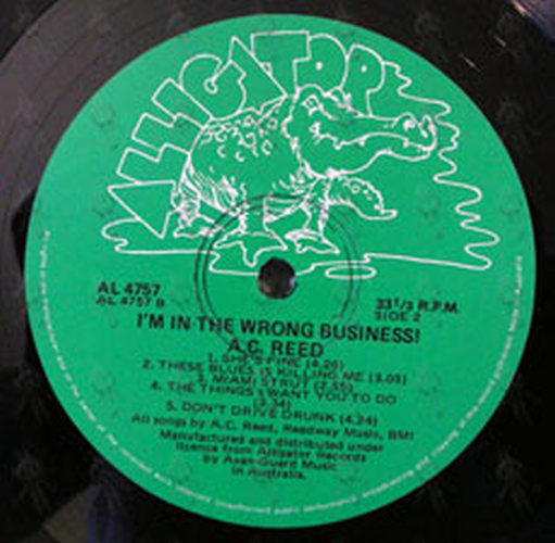 REED-- A.C. - I'm In The Wrong Business - 3