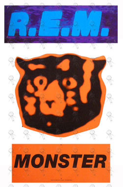 REM - Three-Piece 'Monster' Album Design Promo Hanging Display - 1