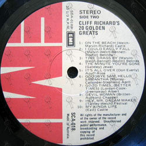 RICHARD-- CLIFF - 20 Golden Greats - 3