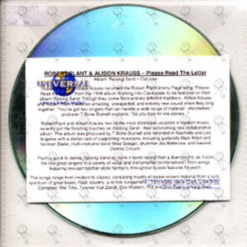 ROBERT PLANT & ALISON KRAUSS - Please Read The Letter - 2